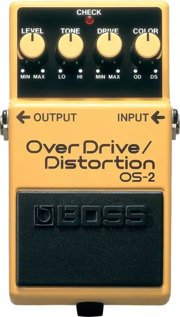 Boss FS-7 Double Pédalier Guitare Pédale Overdrive / Distorsion Jaune & Noir