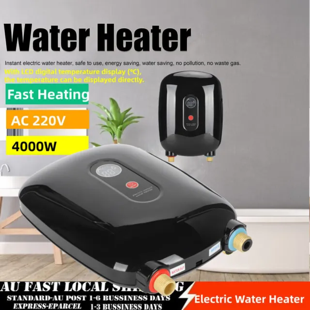 4000W Tankless Electric  Hot Water System Under Sink Shower Water Heater