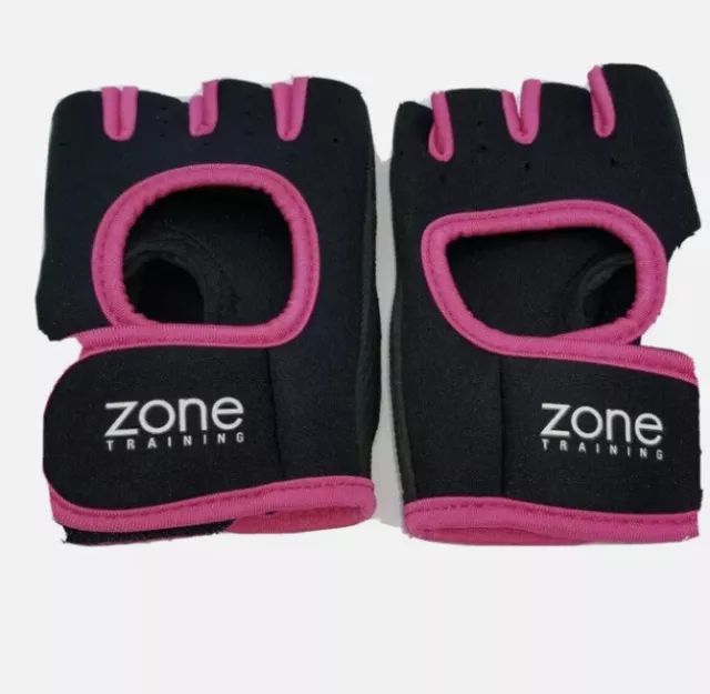 NEW Hot Pink/Black Size L Women's Training Gloves For Weight Lifting Free Ship