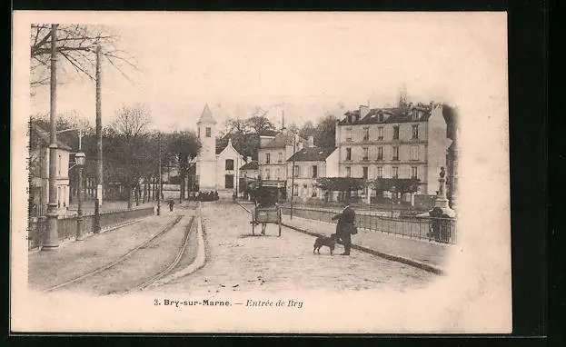 CPA Bry-sur-Marne, Bry Entrance