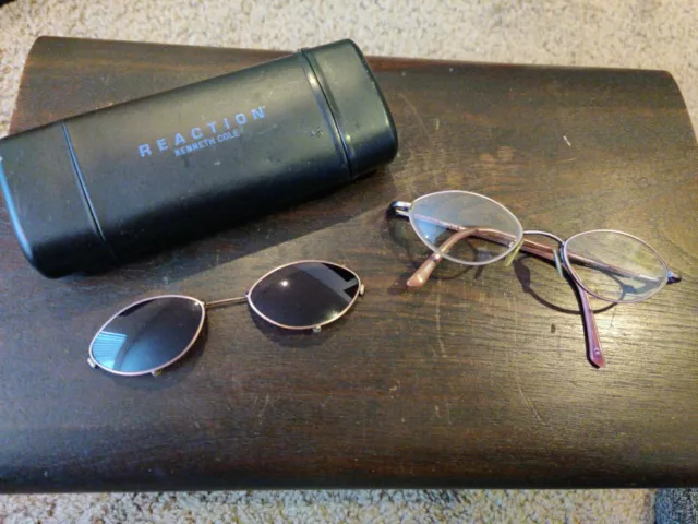 KENNETH COLE Reaction Girls Eyeglass Frames 48-18-130 Metal.  + Case/Sunglasses