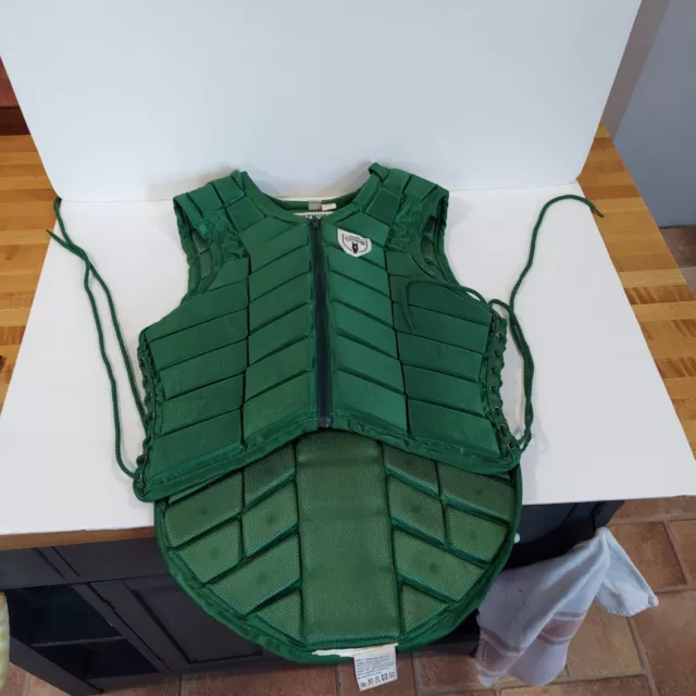 Tipperary Eventer Protective Vest Green Size Extra Small 34 Phoenix Performance