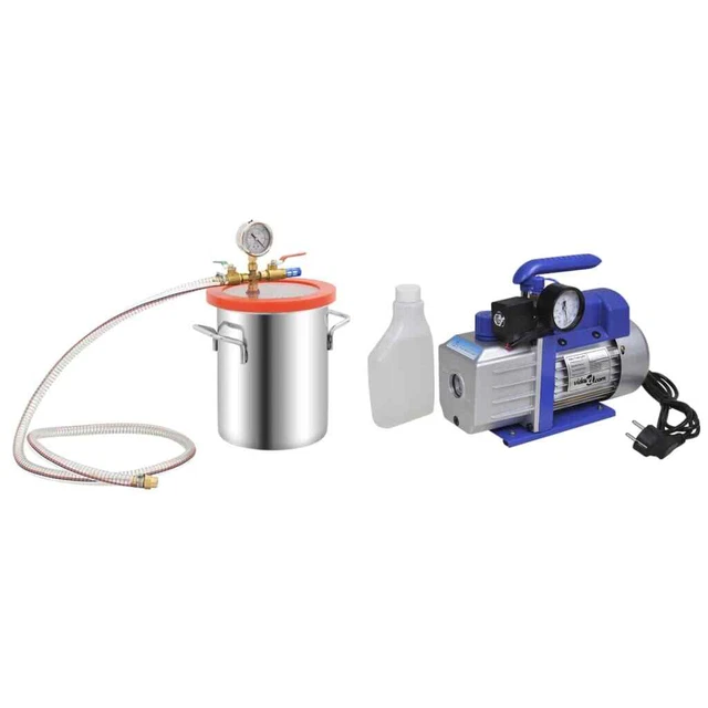 AX Camera A Vuoto 5,5L Pompa Motore 1/3HP Multiuso Vacuometro Olio Nuovo 3100547