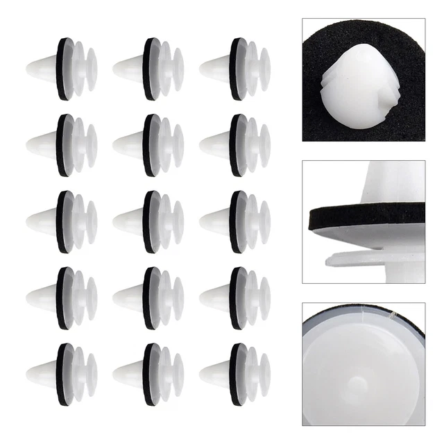 Lot De 50 Clips De Fixation Garniture Auto RYQ500070 - 17.4x9.5x6.5 Mm, Plastique, Pour Land Rover - 9
