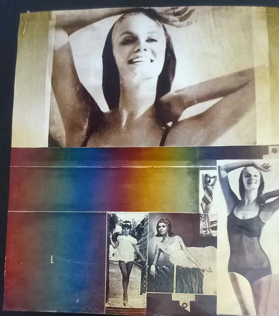 Lithograph 60's. Pop collage