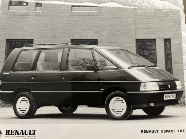 Renault Espace TXE Car Promo Press Release Photo Freepost