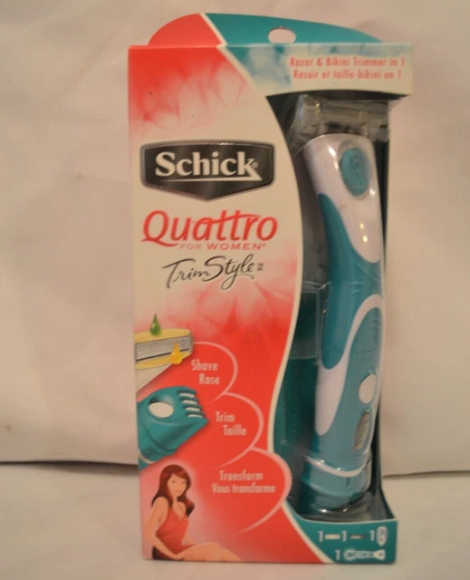 Cartucho de afeitadora Schick Quattro estilo recortadora de navaja para mujer afeitadora NUEVO