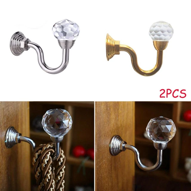 Accessories Vintage Crystal Bracket Curtain Hooks Hanging Hooks Fixing Holder