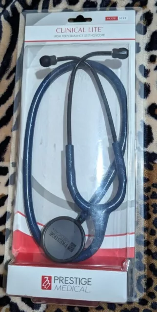 Prestige Medical CLINICAL LITE High Performance Stethoscope Blue Sparkle #820