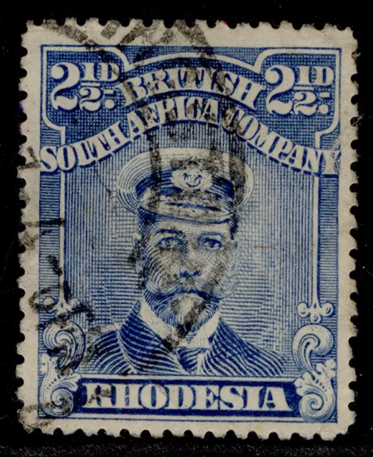 RHODESIA GV SG207, 2½d deep blue, FINE USED. Cat £70. PERF 15