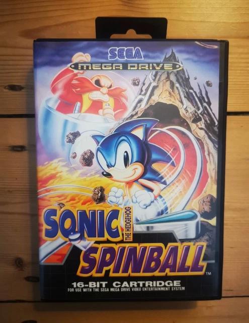 VINTAGE SONIC THE Hedgehog Spinball Sega Mega Drive Game PAL UK 1993 £ ...