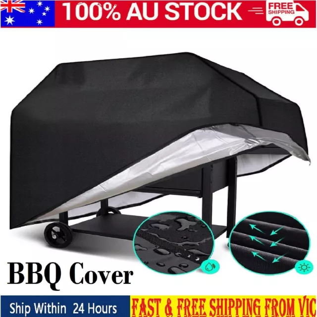 BBQ Cover Outdoor Heavy Duty Rain Gas Barbeque Smoker Grill Protector Waterproof