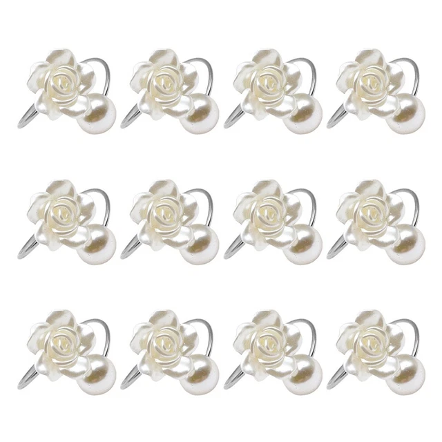 Anillos para servilletas de comida rosa grande soporte para servilletas 12 piezas cocina de boda