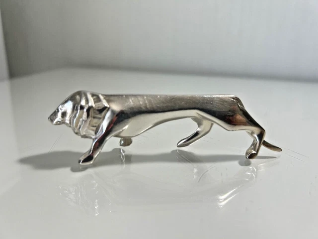 ANCIEN PORTE COUTEAU ANIMALIER LION Art Deco CHRISTOFLE ? GALLIA