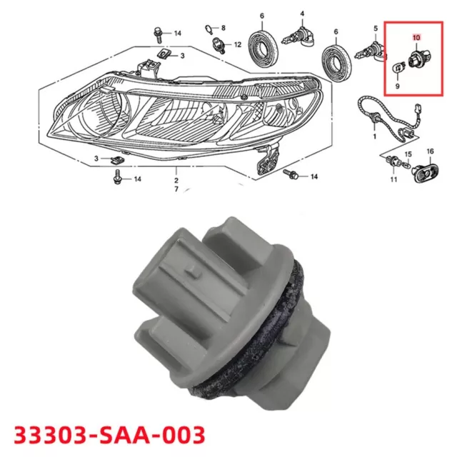 Comfortable to Use Tail Light Bulb Female for Honda for Accord 33303SAA0