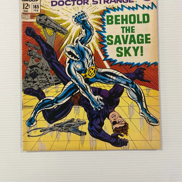 Strange Tales Doctor Strange & Nick Fury #165 FN+Cent Copy Pence Stamp 3