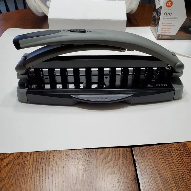STAPLES ARC SYSTEM Desktop Punch 8sheet, 11hole Punch Model 40836 38
