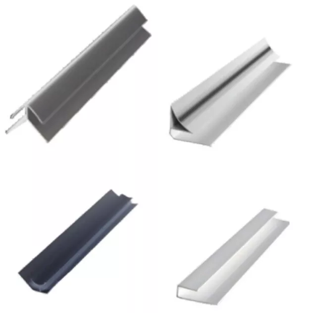 Trims for Bathroom Panels & Shower Wall All Types & Colours PVC End Caps, Angles