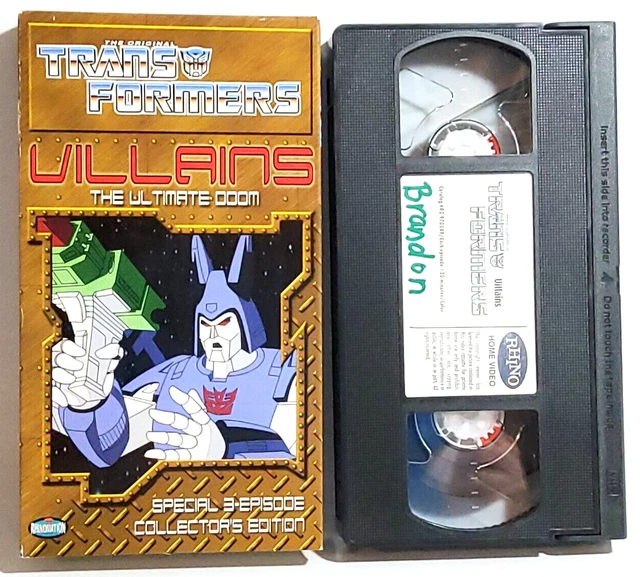 TRANSFORMERS VILLAINS The Ultimate Doom Episodes 13 VHS 28.49