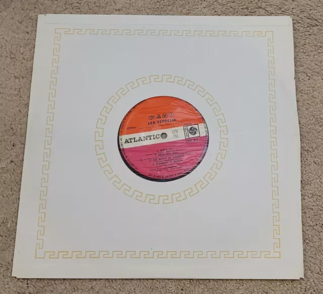 Led Zeppelin Original 4 Record India Bombay Atlantic 24012 012  Polydor Rare 3