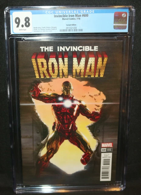Invincible Iron Man #600 - Alex Ross Variant Edition - CGC Grade 9.8 - 2018