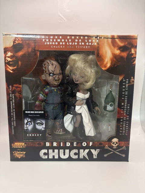 Set Bride Of Chucky McFarlane Toys Movie Maniacs 2, Boîte Deluxe Scellée