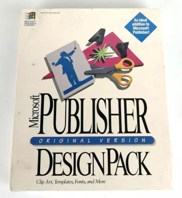 Microsoft Publisher Design Pack - Softwere - 1994 - New Sealed