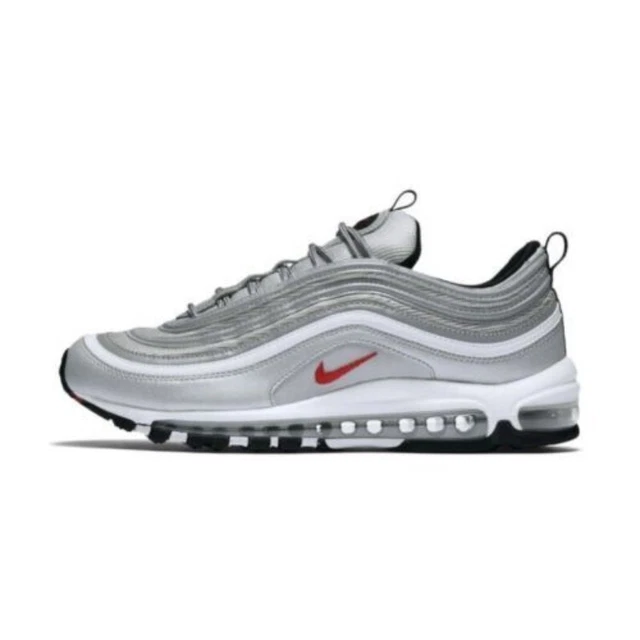 Nike Air Max 97 Silver Baffo Rosso Uomo Sneaker Shoes Nuovo Scarpe da surf