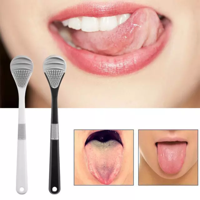 Grattoir langue 'Oral Dental Care Plastic Tongue Cleaner élimine odeurs bou T5F7