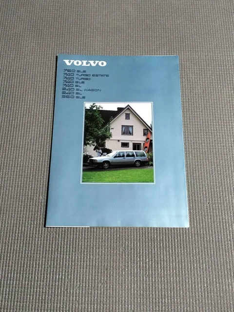 Volvo Catalog 1986 Volvo 760Gle 740Turbo 240Gl 360Gle