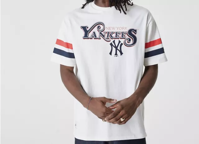 New Era - MLB NY New York Yankees Neu T-shirt Gr M Retro Oversized