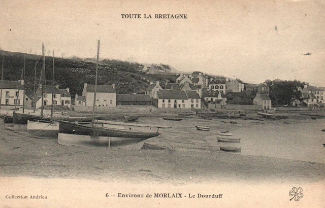 CPA 29 Morlaix - Le Passeur Du Bas De La Rivière - Mise à Flot Du Bac - 1900