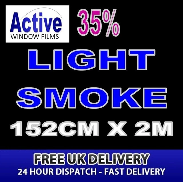 152cm x 2m - 35% Tint Light Smoke Car Window Tint Film Roll - Pro Quality