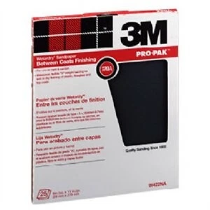 Silicon Carbide Sandpaper, 400-Grit, 9 x 11-In., 25-Ct. -99420NA