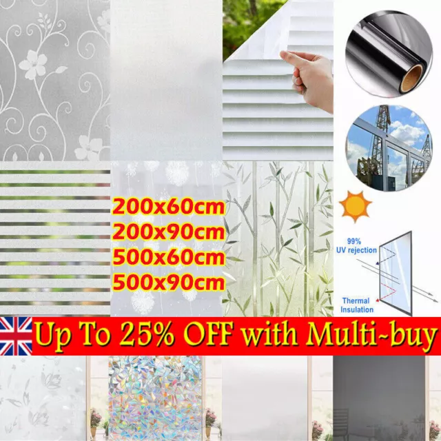 Window Film Privacy Bubble Free Frosted Film Self Adhesive Etched Glass Vinyl