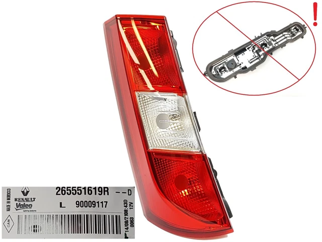 Feu Arrière Droit Pour Nissan NV200 2009-2021 - Feu Stop, Arrière, Clignotant, Recul - Référence 26550 JX00A - LED - 6