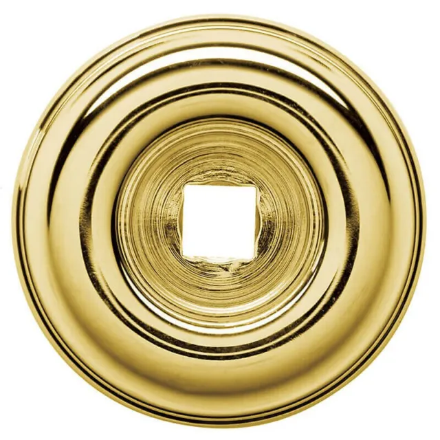 Baldwin 4902-030 1.5" Cabinet Knob Backplate in Polished Brass