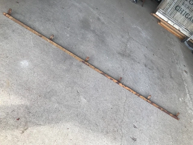 antique extra rustic barn door roller track  [ 8' pc ]