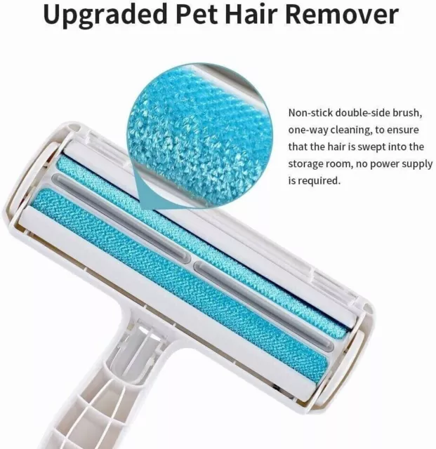 Pet Hair Remover Sofa Clothes Lint Cleaning Brush Reusable Dog Cat Fur Roller