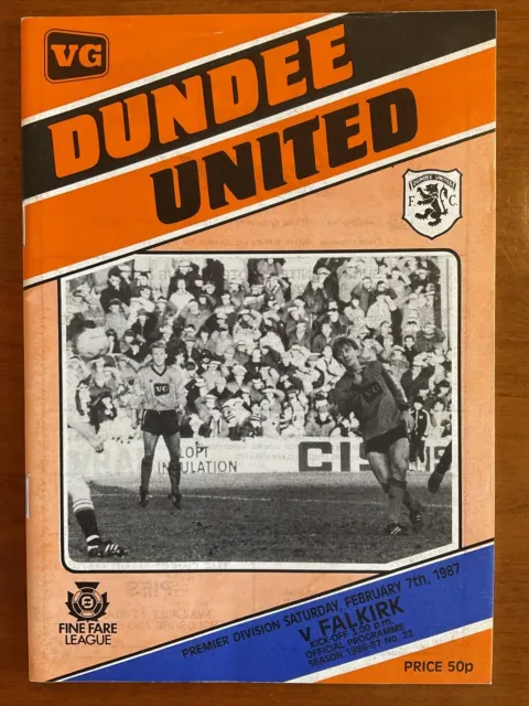 Dundee United v Falkirk, 7th February 1987