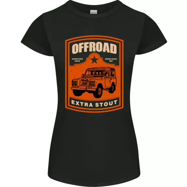 Offroad Extra Stout 4X4 Offroading Off Road Womens Petite Cut T-Shirt
