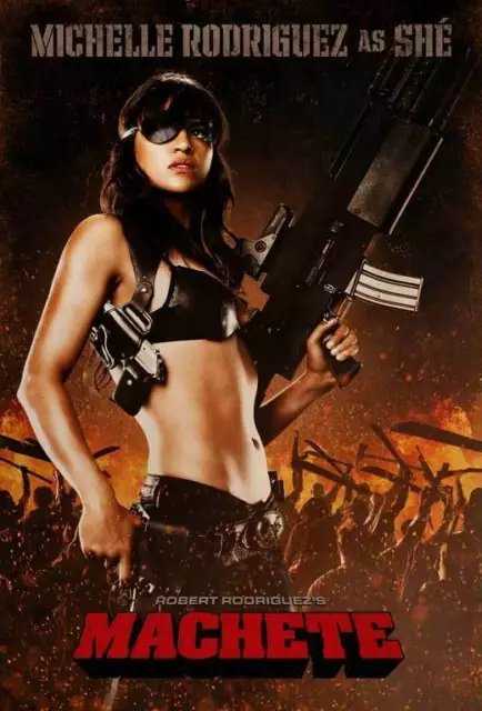 396208 MACHETE Movie Danny Trejo Michelle Rodriguez Robert WALL PRINT POSTER US