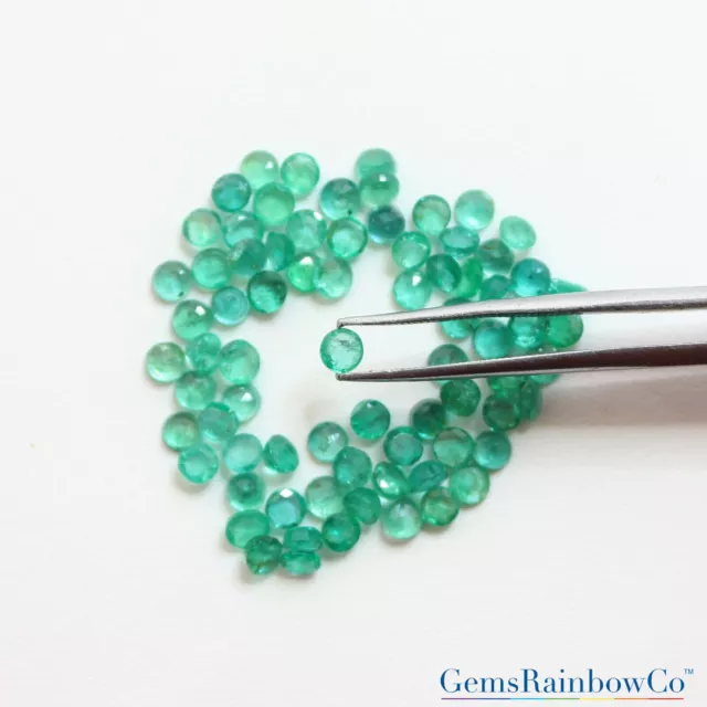 Natural Zambian Emerald Square, Green colour,1.5mm to 3.5mm, #547