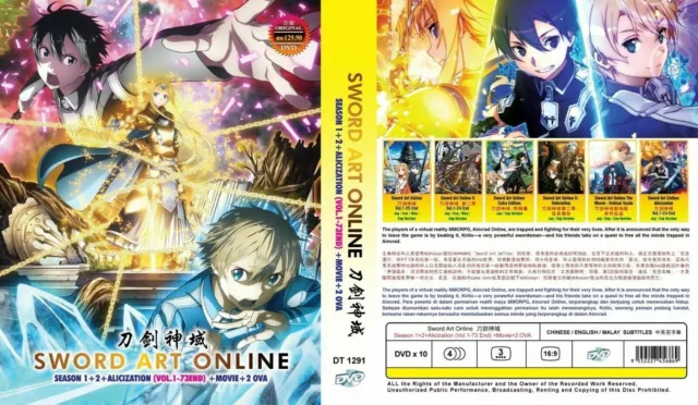 DVD Anime Sword Art Online: ALICIZATION TV Series (1-24 End) English  Subtitle