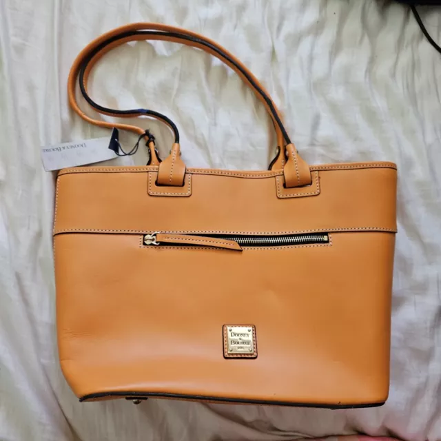 Dooney & Bourke Orange Medium Sized Bucket Tote Purse Summer Beach Festival $248