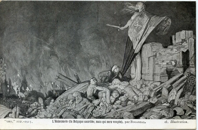 Ww1 // Cpa / Guerre Militaire //  L'holocauste La Belgique Sacrifiee