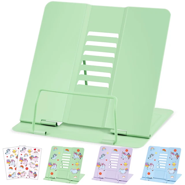 Support De Lecture Métal Réglable - 6 Angles, Pour Livres De Cuisine Et Tablettes