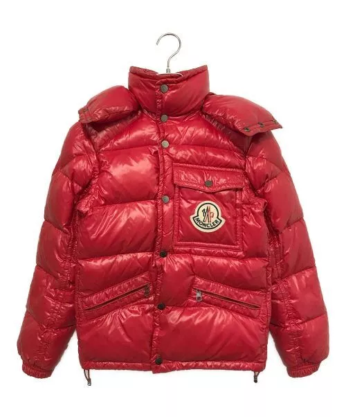 MONCLER WOMEN'S K2 Down Jacket Quilted Red Romania Size:00 41303/60 ...