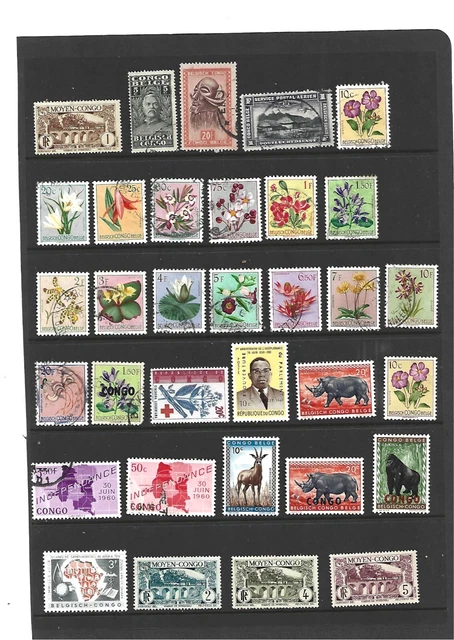 TOP NEEWS EXCLU .très beau lot CONGO .BELGE .etc .3scans ++++