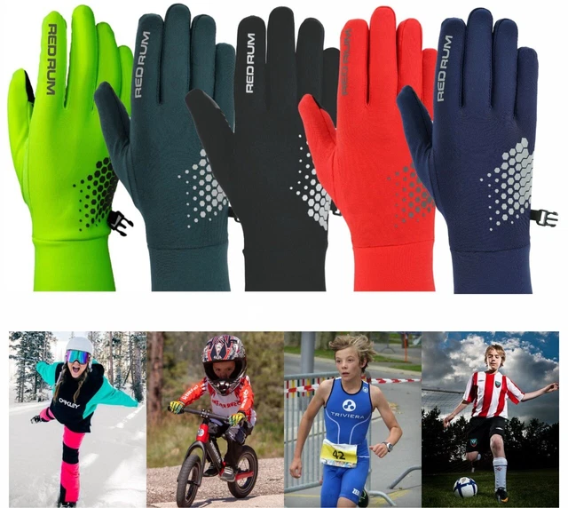 Football Field player gloves Warm Thermal 4 Men Women Kids Junior Boys  Children